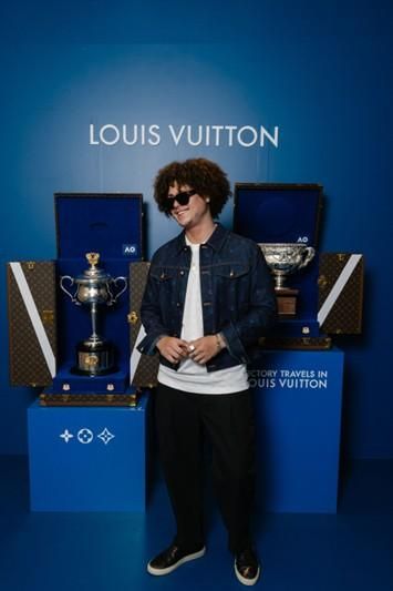 Juay Kennedy performing for Louis Vuitton